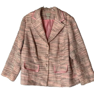 Chaqueta Blazer Para Mujer Y2K Años 90 18/20W Rosa Despistada Academia Carrera Elle Woods Foto 1 de 4