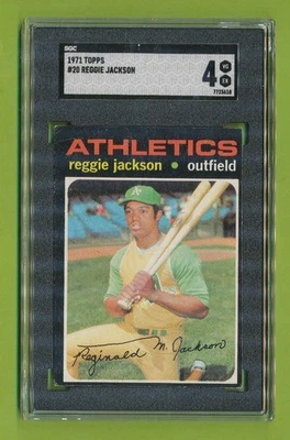 1971 Topps - Reggie Jackson (#20) Atletismo SGC 4 Foto 1 de 2