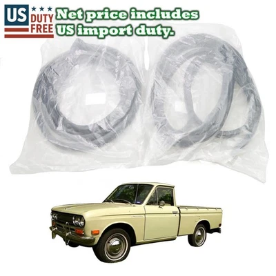 Par de sellos de resistencia para puerta aptos para camioneta Datsun Nissan 520 521 1966-72 2 puertas Foto 1 de 4