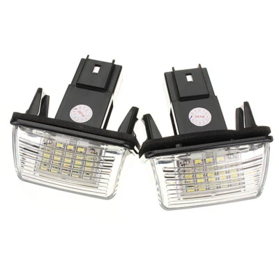 2pcs 18 LED License Number Plate Lights Bulb For Peugeot 206 207 306 307 406 407 - Image 1 of 4