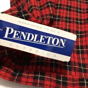 Vintage Pendleton Skirt Red Wallace Tartan Plaid Virgin Wool Pleated Size 16 NWT - Picture 1 of 9