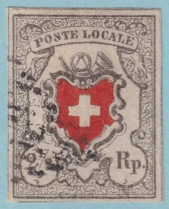 SUIZA 2 TIPO 9 USADO - CON CERTIFICADO APS - DESGARRO MUY PEQUEÑO - L860 - Imagen 1 de 3