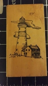 Used rubber stamp lighthouse vacation point  - Picture 1 of 2