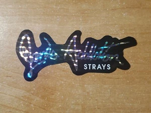 Janes Addiction Strays Promo silver foil Bumper Sticker rock Band logo Decal HTF - Picture 1 of 2
