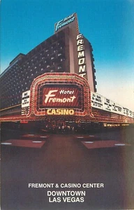 Postcard Fremont Hotel Vegas Nevada Night View Unposted - Picture 1 of 2
