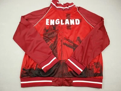 Chaqueta Copa Mundial FIFA Hombre 2XL Roja Brasil 2014 Inglaterra Selección Sublimada Foto 1 de 4
