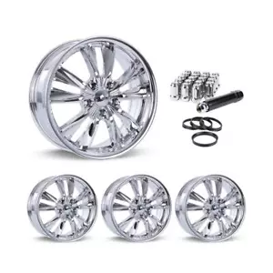 Wheel Rims Set with Chrome Lug Nuts Kit for 13-19 Cadillac ATS P820432 17 inch - Picture 1 of 6