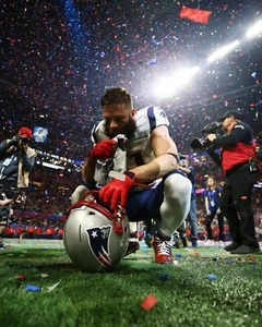 Foto 8x10 NFL Julian Edelman Super Bowl LIII Confeti New England Patriots - Imagen 1 de 1
