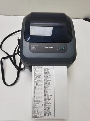 Zebra ZP450 Thermal Label Printer USB Shipping TESTED - Image 1 of 4