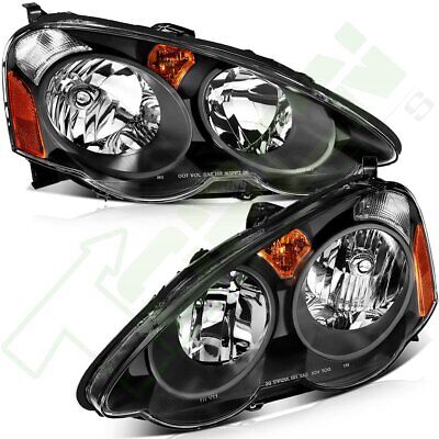 Black Housing For 2002-2004 Acura RSX DC5 Replacement Headlights Left + Right • 115.64$