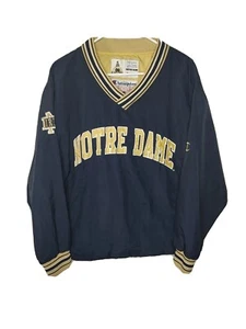 Vintage 90s Champion Notre Dame Fighting Irish Pullover Lined Jacke Herren Xl - Bild 1 von 9