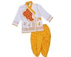 Jungen traditionelles Vollarmkleid Rajasthani Angrakha mit Dhoti 100 % Baumwolle FS