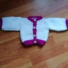 New Hand Knitted Newborn Baby Cardigan