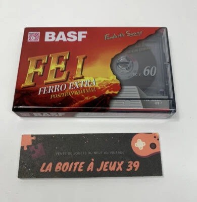 ♠️ Cassette vierge neuve - BASF FE 2 Ferro Extra 60 Min sous blister audio K7 ♠️ - Photo 1/4