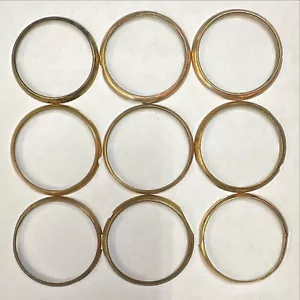9 Pocket Watch Bezels for Hunting Case Watches! Vintage Yellow Gold Filled ! - Picture 1 of 2