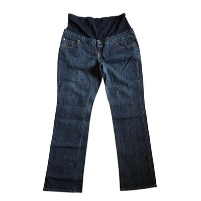 Tomorrows Mother Womens Straight Leg Maternity Jeans Size L 12-14 Blue Low Rise - Image 1 of 4