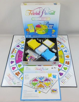 Trivial Pursuit Family Edition Board Game by Hasbro 2017 Complete - Image 1 of 4