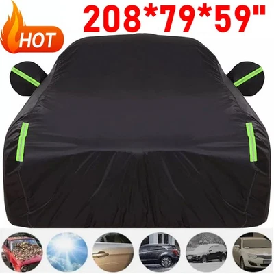 Heavy Duty Waterproof Full Car Cover All Weather Protection Outdoor Dustproof Foto 1 de 4