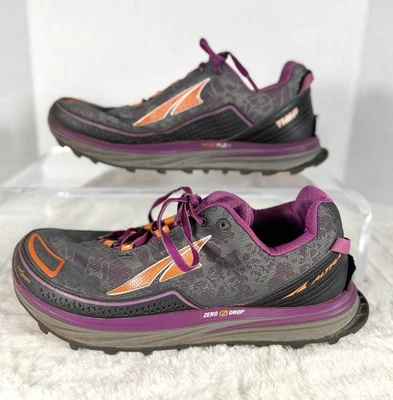 Altra Timp 3 Trail Running Shoes Women’s 9 Gray Purple Orange Zero Drop - Image 1 of 4