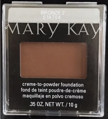 New In Package Mary Kay Creme to Powder Foundation Bronze 2 Full Size Fast Ship - Image 1 of 2
