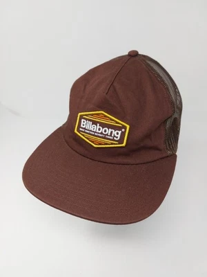 Бейсболка Billabong с нашивкой логотипом для серфинга дальнобойщика кепка с коричневой сеткой сзади - Изображение 1 из 4