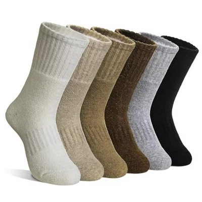  Calcetines de senderismo de lana merino para niños pequeños niños niñas 8-12 años negro/blanco/marrón Foto 1 de 4