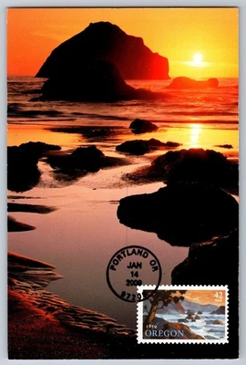 #4376Oregon Statehood FDC Maxi Card - Image 1 of 2
