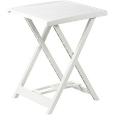 ARNO TAVOLINO DA ESTERNO IN PLASTICA RESISTENTE COLORE BIANCO 50 X 47 X 65 CM