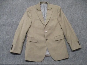 Charles Tyrwhitt Jacket Men's 40R Brown Herringbone Blazer Wool Super 120s Slim - Picture 1 of 20