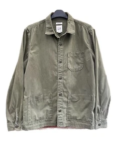 GAP Men's Olive Green Chore Shacket Standard Fit Button Up 100% Cotton Size M - Picture 1 of 9