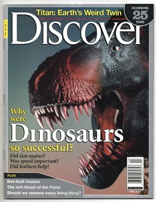 Discover April 2005. Why Were Dinosaurs So Successful? Very Good - Image 1 of 2