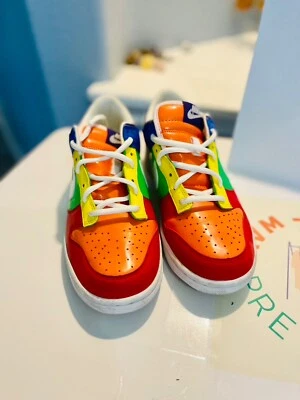 Nike Dunk Low GS Rainbow Size 6.5Y US 2008 306339-811 VTG 2008 Read Description - Image 1 of 4