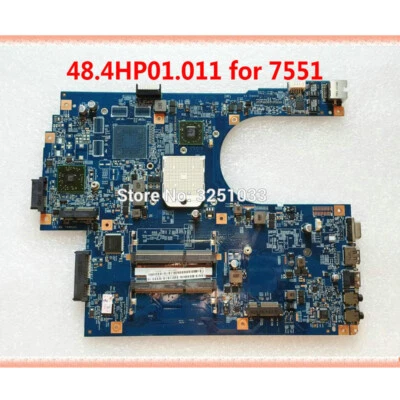 48.4HP01.011 For Acer Aspire 7551 7551G Laptop motherboard MBBKM01001 NV73A - Image 1 of 3