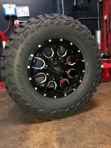 17x9 Mayhem 8015 Warrior 33" MT Wheel & Tire Package 5x5 Jeep Wrangler JK JL - Picture 1 of 3