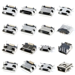 ALL Mini Micro USB Type-B 5P Female Socket DIP/SMT/SMD 5 Pin Jack Connector Home - Picture 1 of 26