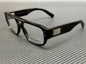 DOLCE & GABBANA DG3405 501 Black Men's 54 mm Eyeglasses - Picture 1 of 5