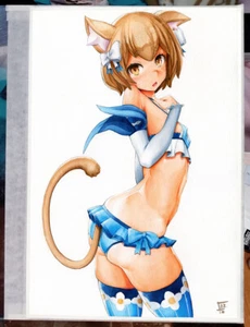 sexy Felix Argyle Re:Zero arte en acuarela por Fernandojdb Ltd impresión de original - Imagen 1 de 3
