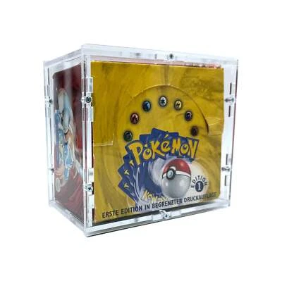 TCG-CASES.DE Funda acrílica adecuada para Pokemon 36 Display Booster Box vintage y moderna