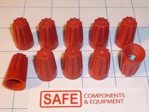 IDEAL WireNut 76B RED 30-076 QTY-10 Twist Connector 14-12 AWG Stranded CU R55-6 - Picture 1 of 3