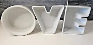 Replacement Serving Bowl Letters That Spell "LOVE" by The Cellar Choice of "OVE" - Picture 1 of 4