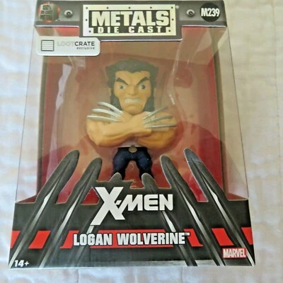 Nuevo en Caja Marvel Metal Die Cast X-Men Logan Wolverine M239 Caja de Botín Exclusiva Foto 1 de 4
