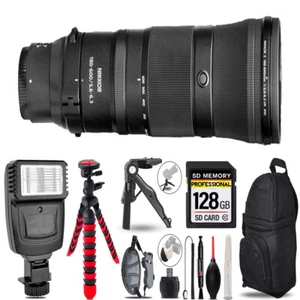Nikon Z 180-600mm f/5.6-6.3 VR Lens+Slave Flash+Tripod-128GB Accessory Bundle - Picture 1 of 5