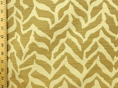Tecido falso estampa animal contemporâneo geométrico bronzeado e tecido para estofados off white - Imagem 1 de 2