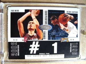 2003-04 Yao Ming Allen Iverson Fleer Hoops Hot Prospects Dulce Selecciones Inserto - Imagen 1 de 2