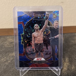 2023 Panini Select UFC /49 Blue Disco Concourse Muhammad Mokaev RC