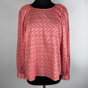 J. Crew Puff Sleeve Liberty Toutouayette Blouse Womens L Floral Classic PreppyOT - Bild 1 von 12