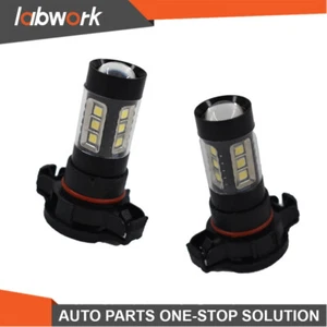 Labwork For 2007-2015 Chevy Silverado 1500 White 6000K  H16 LED Fog Light Bulbs - Picture 1 of 8