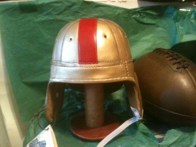 Super Bowl 1940 San Francisco 49er Leather Football Helmet  custom made — 第 1/1 张图片