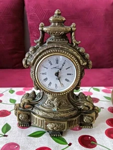 Napoleon III style alarm clock, made in Italy by Lancini, the manual winding mov - Picture 1 of 7