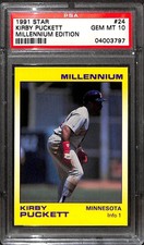 1991 STAR #24 KIRBY PUCKETT MILLENNIUM EDITION PSA 10 04003797